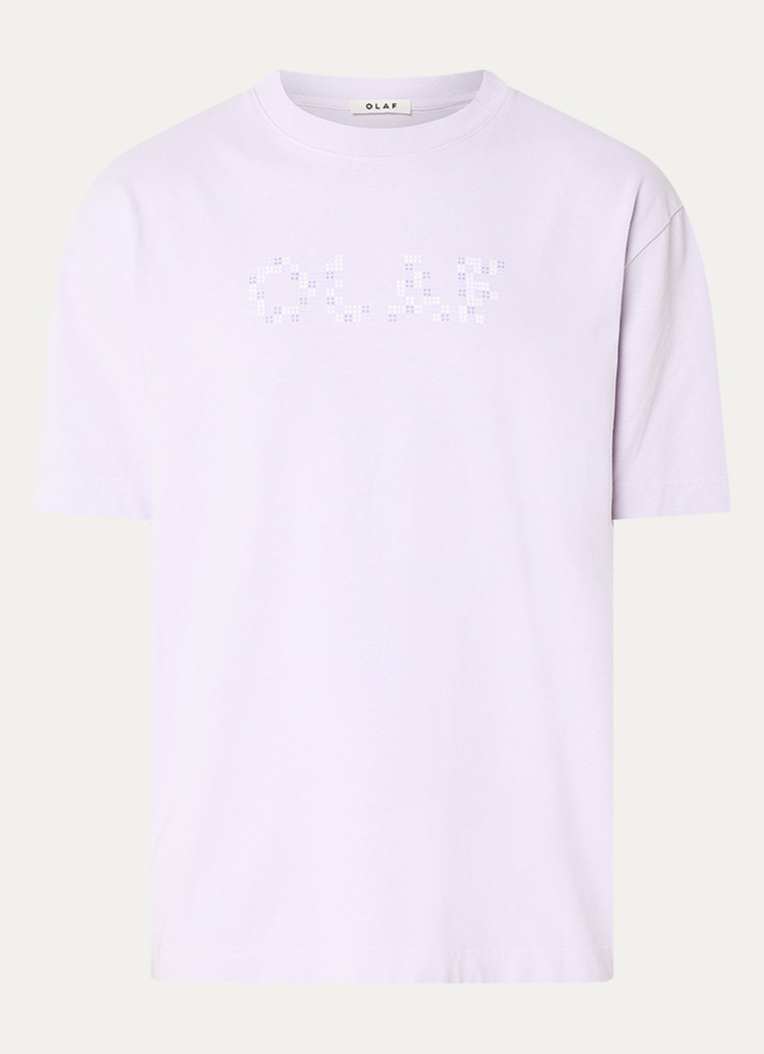 OLAF T-shirt met logoprint - voorkant 2 paars