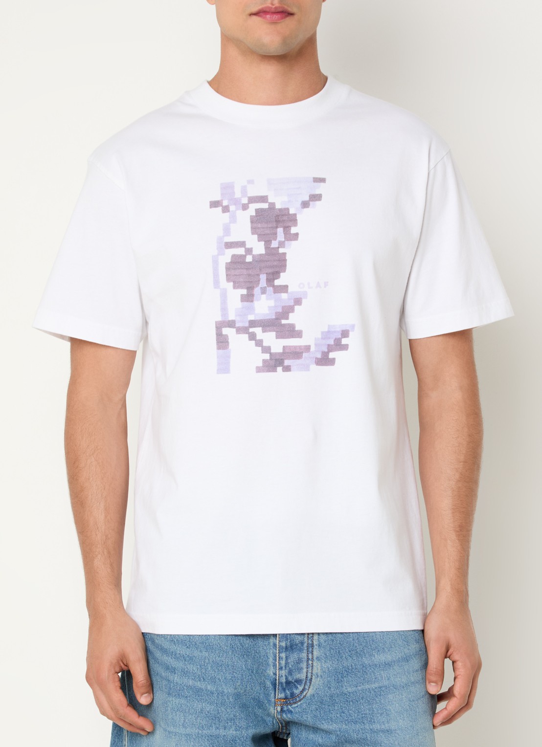 OLAF T-shirt met print - detail wit
