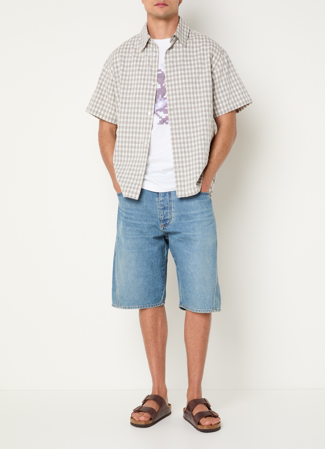 OLAF T-shirt met print - voorkant 4 wit