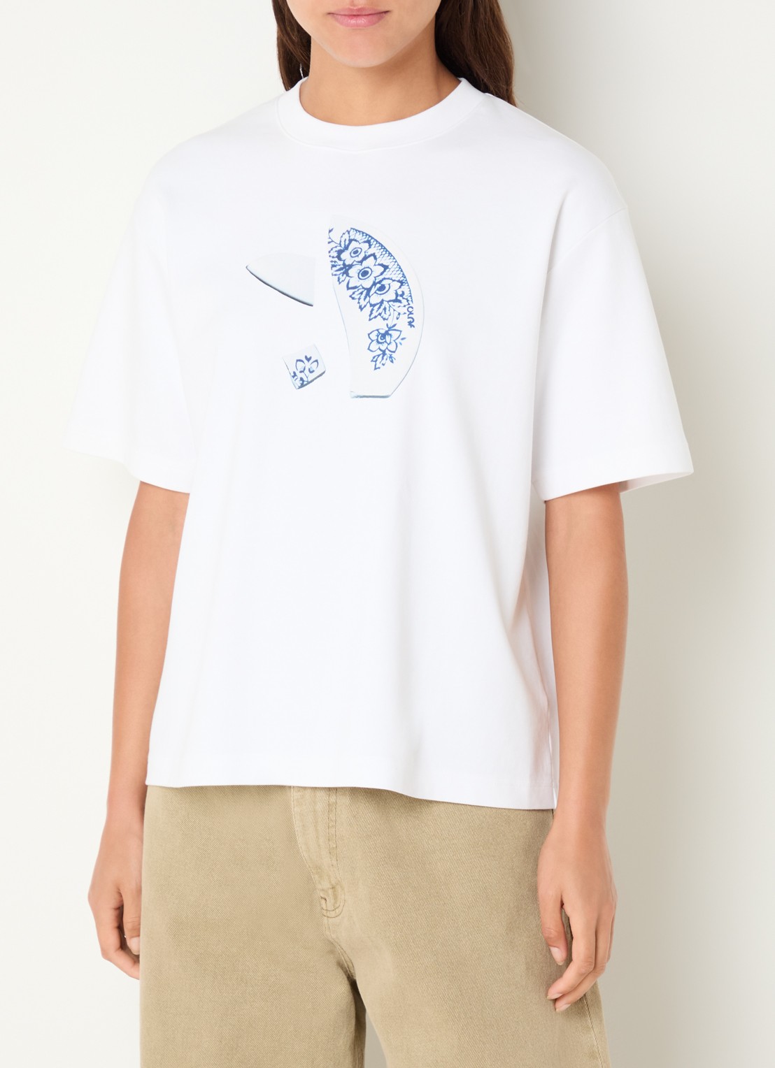OLAF T-shirt met print - detail 4 wit