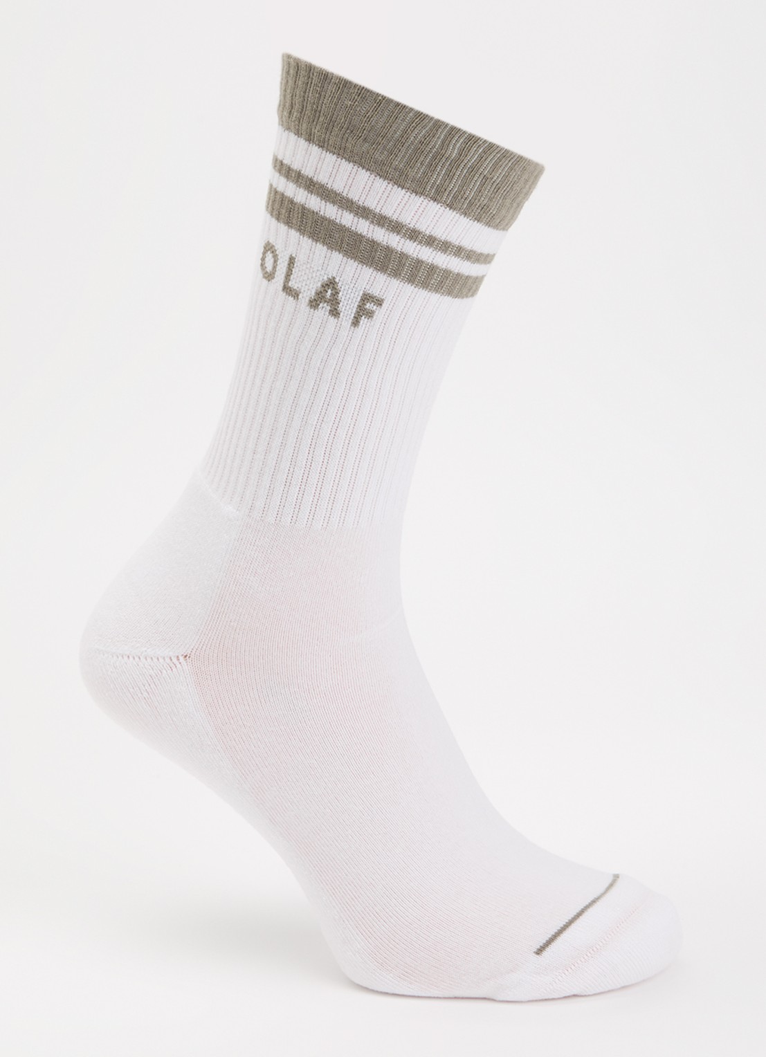 OLAF Varsity sokken in katoenblend  - voorkant wit