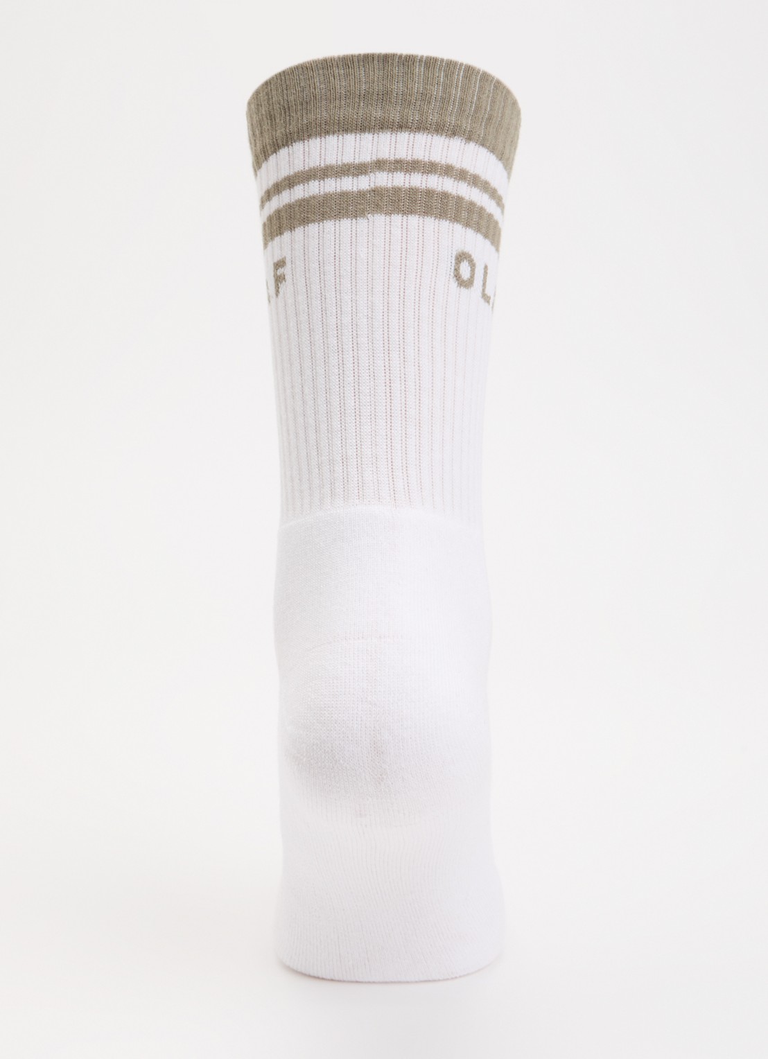 OLAF Varsity sokken in katoenblend  - voorkant 2 wit