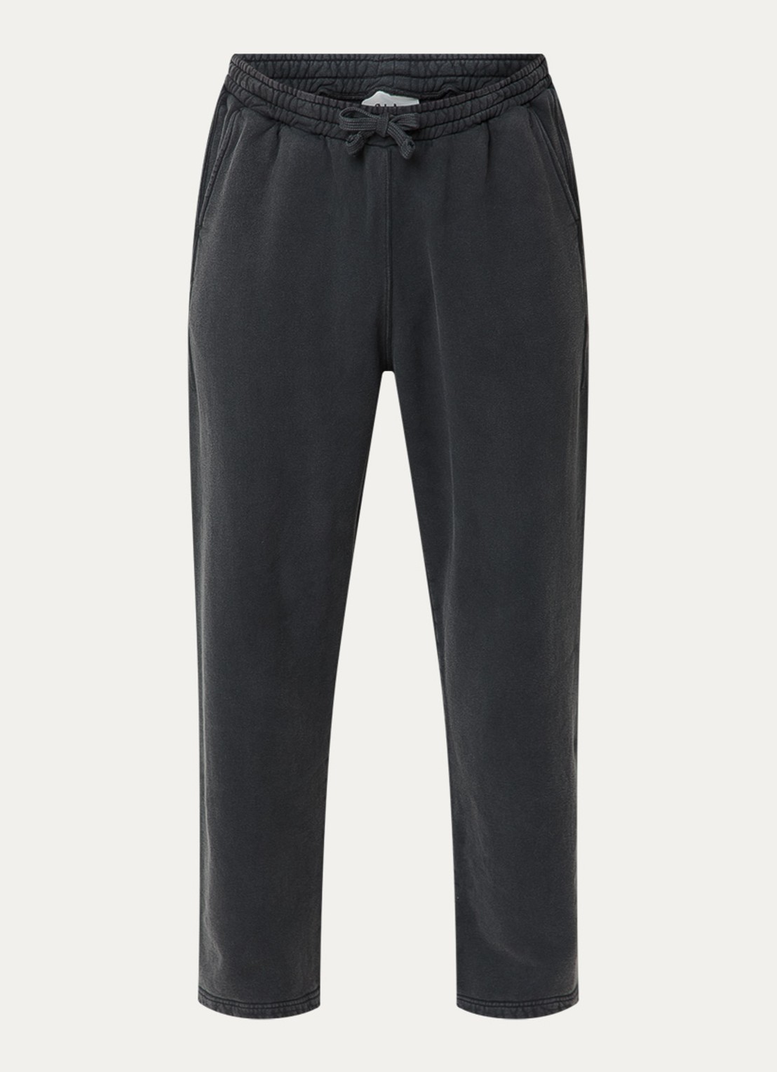 OLAF Washed straight fit joggingbroek met steekzakken - voorkant 2 antraciet
