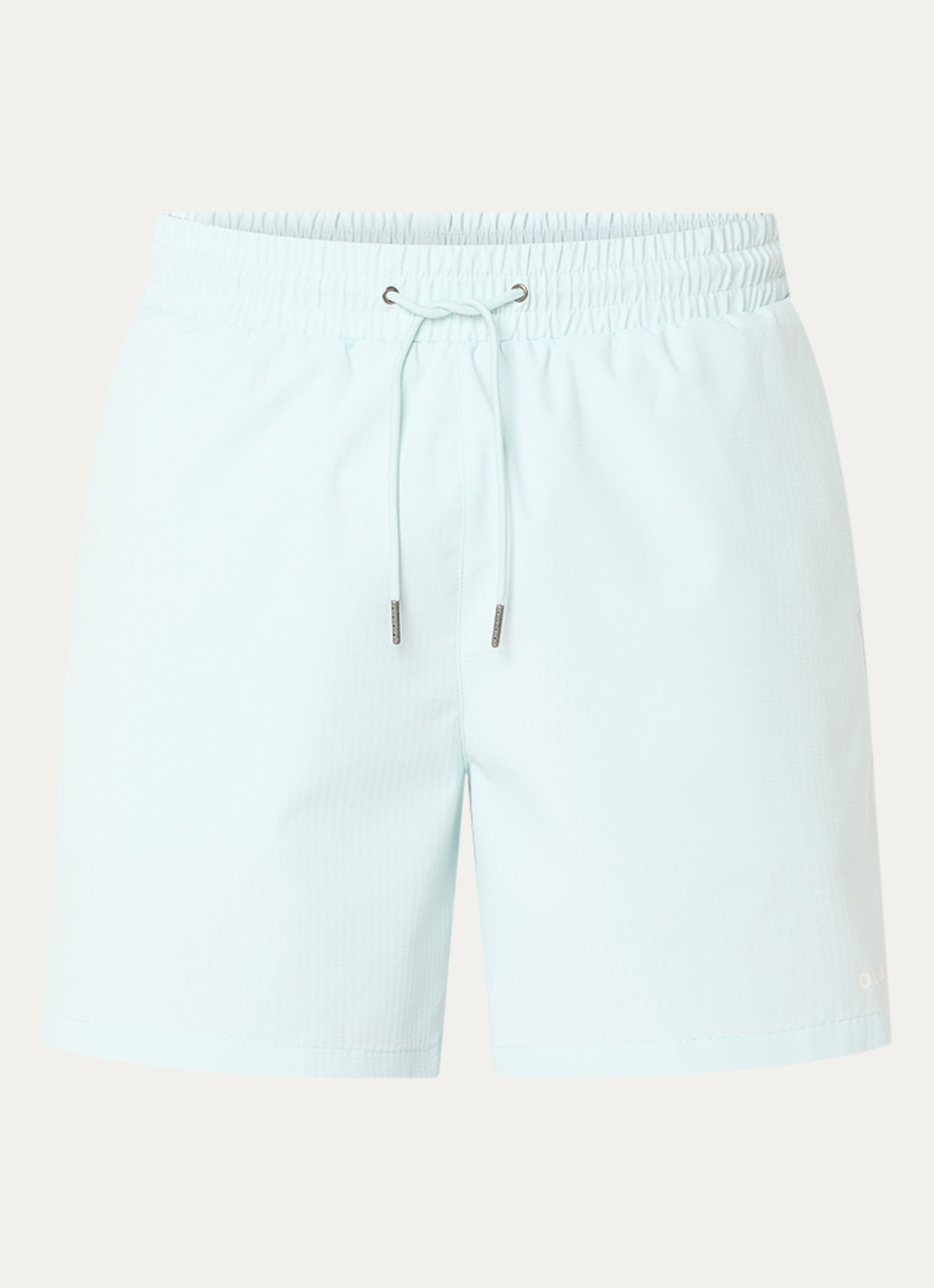 OLAF Zwemshort met streepprint en steekzakken - voorkant 3 mint
