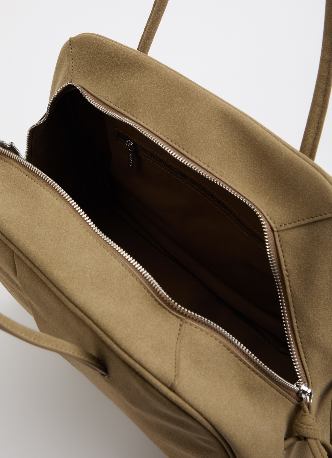Ölend Brooklyn schoudertas - detail 2 khaki