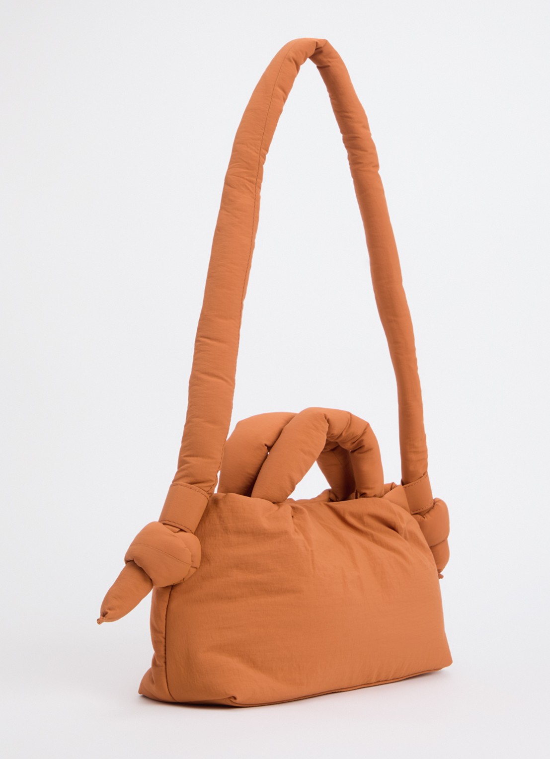Ölend Mini Ona crossbodytas met afneembare schouderriem - achterkant oranjebruin