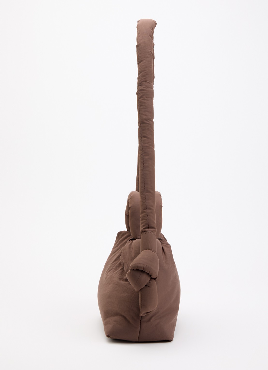 Ölend Mini Ona gewatteerde crossbodytas met afneembare schouderriem - detail 3 chocoladebruin