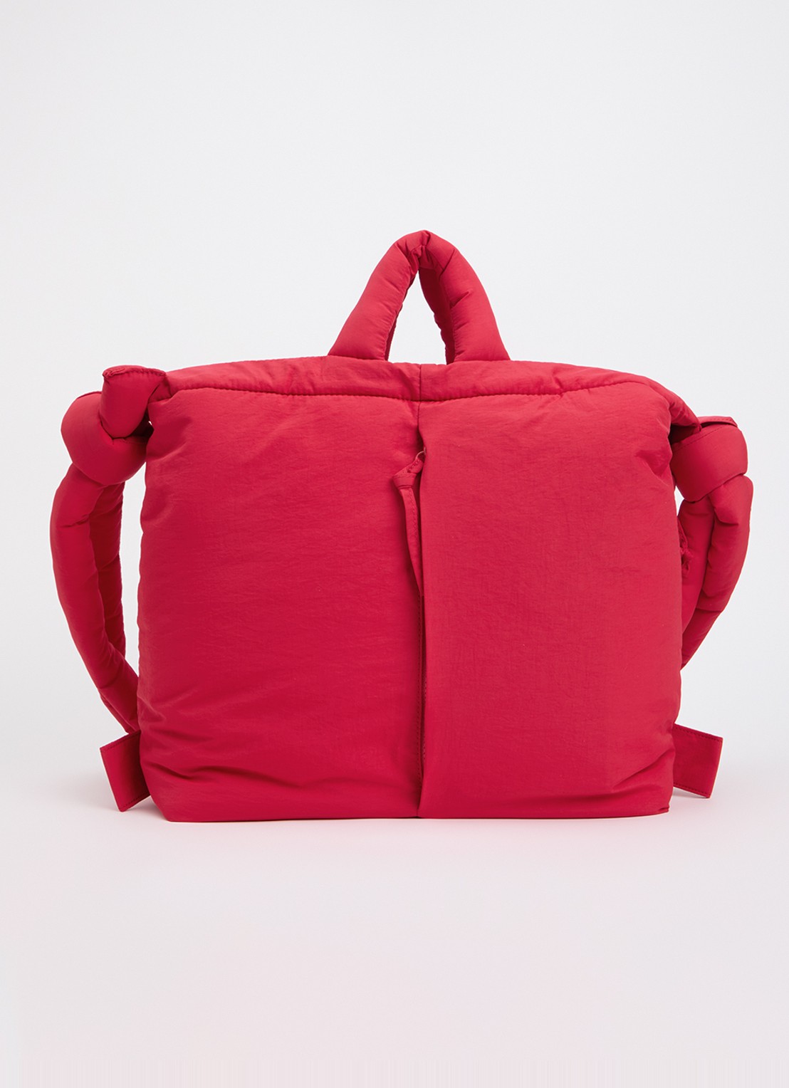 Ölend Ona gewatteerde crossbodytas - voorkant koraalrood