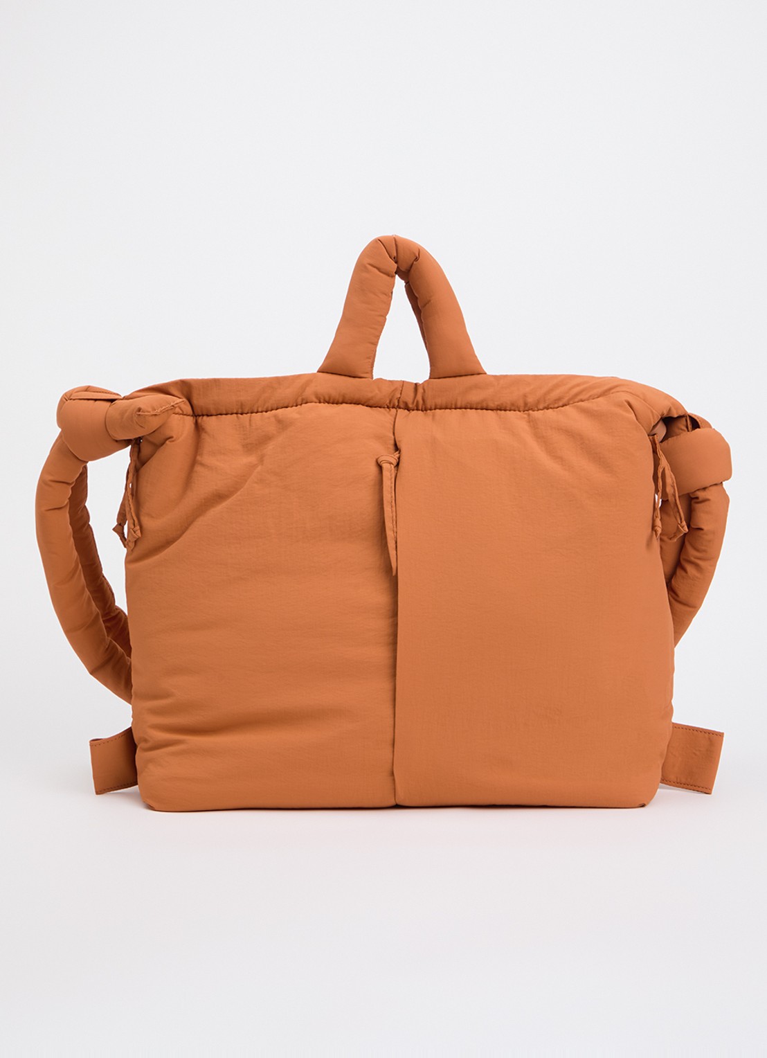 Ölend Ona gewatteerde crossbodytas - voorkant donkeroranje