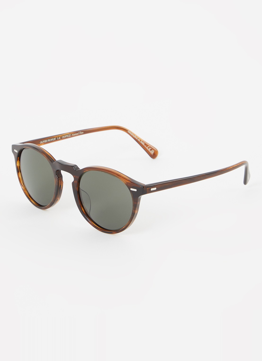 Oliver Peoples Gregory Peck Sun zonnebril gepolariseerd OV5217S  - voorkant bruin