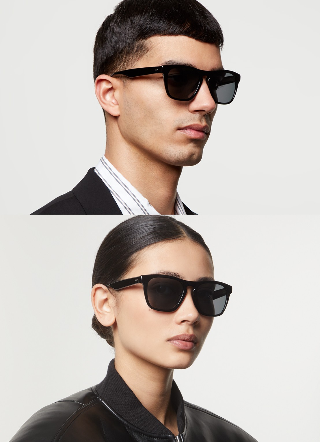 Oliver Peoples R-3 zonnebril gepolariseerd OV5555SU - voorkant 5 zwart