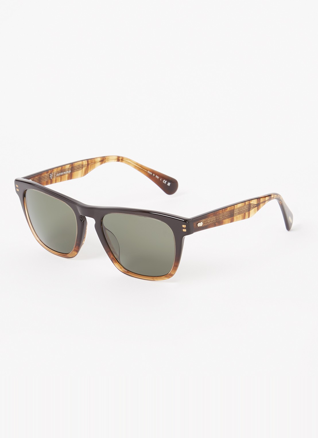 Oliver Peoples R-3 zonnebril gepolariseerd OV5555SU - voorkant donkerbruin