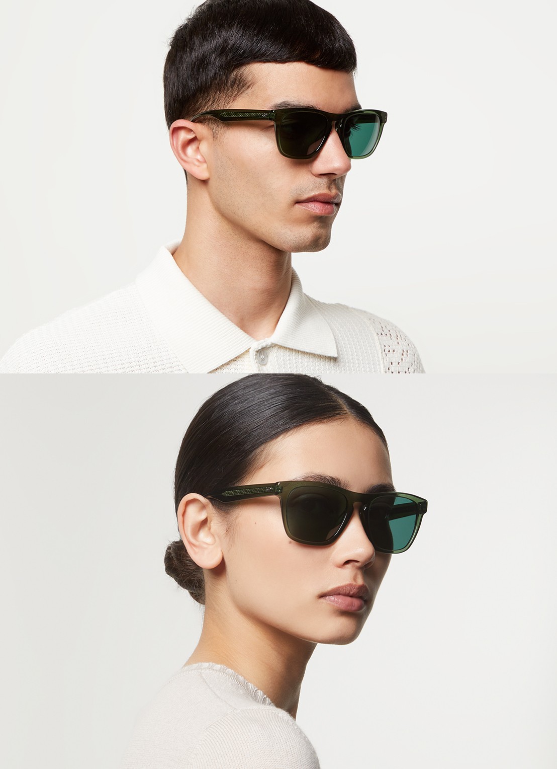 Oliver Peoples R-3 zonnebril OV5555SU - voorkant 2 groen