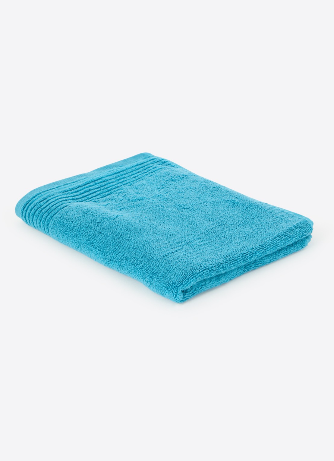 Olivier Desforges Alizee badhanddoek  - 450 gr/m² - 100 x 50 cm - voorkant aquablauw