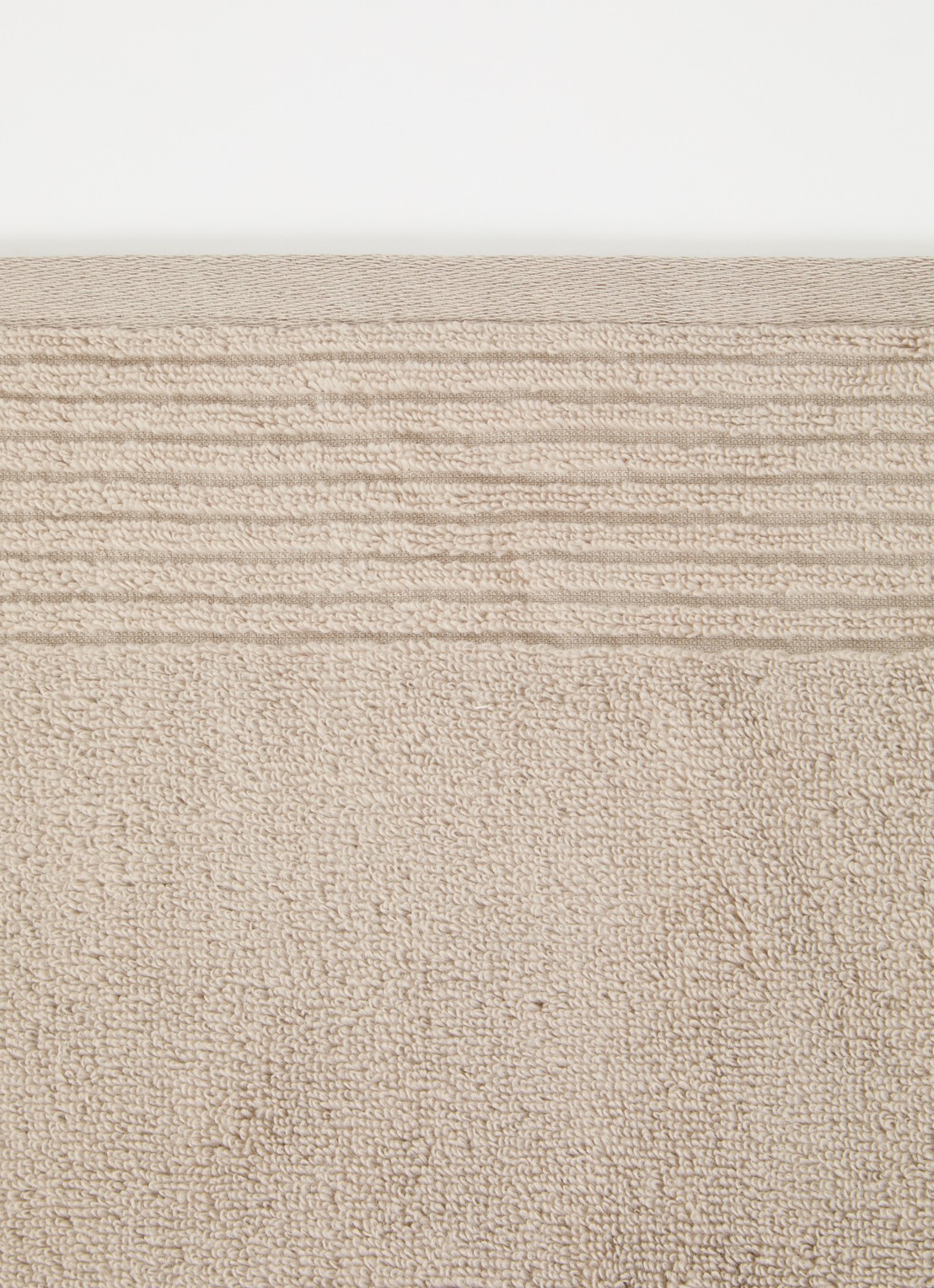 Olivier Desforges Alizee badhanddoek  - 450 gr/m² - 100 x 50 cm - detail 3 taupe