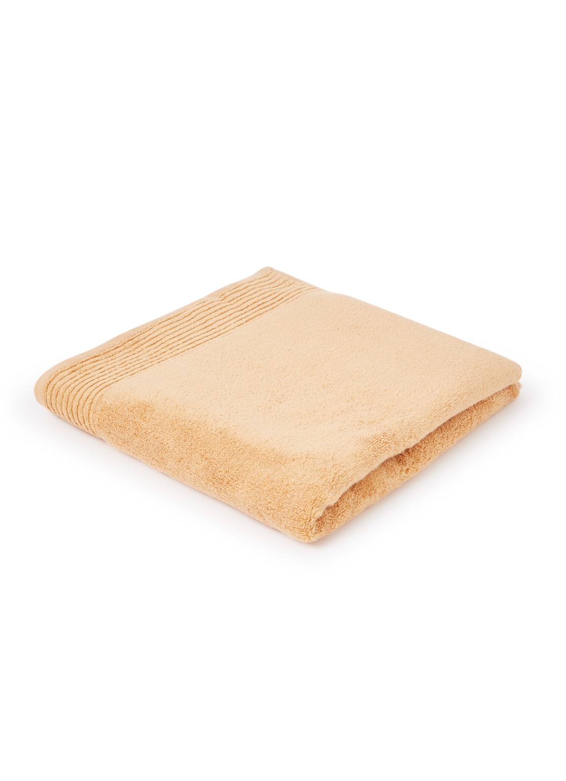 Olivier Desforges Alizee badhanddoek  - 450 gr/m² - 100 x 50 cm - voorkant 2 abrikoos
