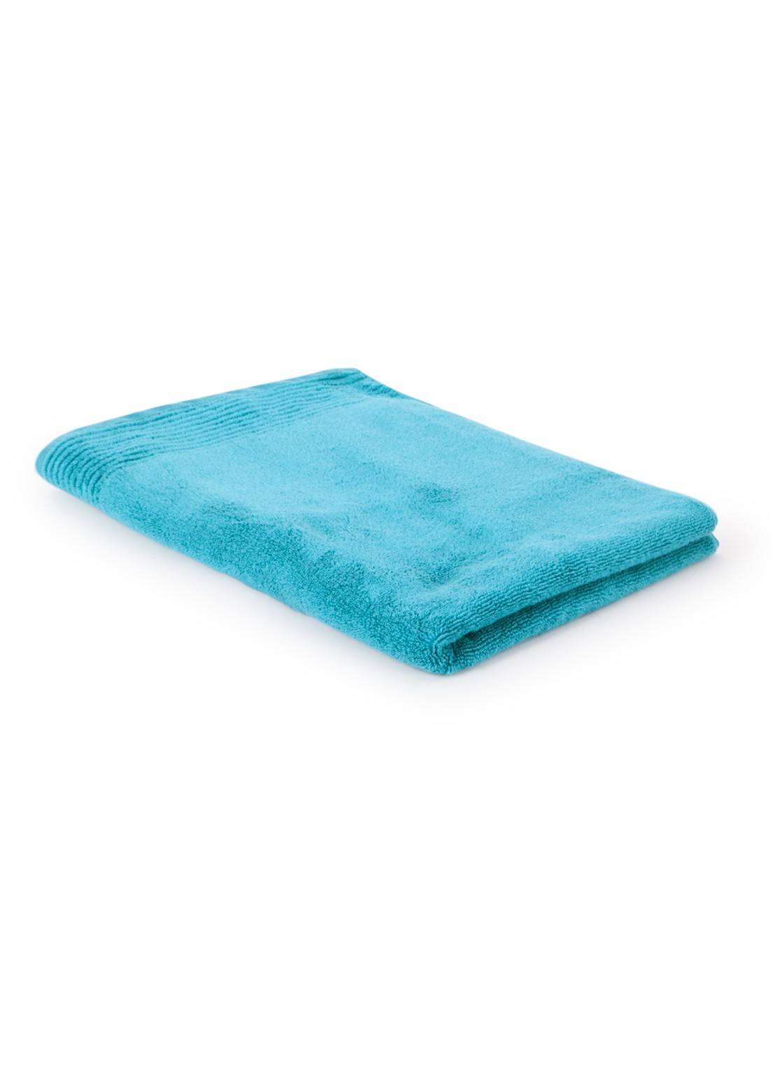 Olivier Desforges Alizee badlaken van katoen 450 gr/m2 - 70 x 140 cm - voorkant 2 aquablauw