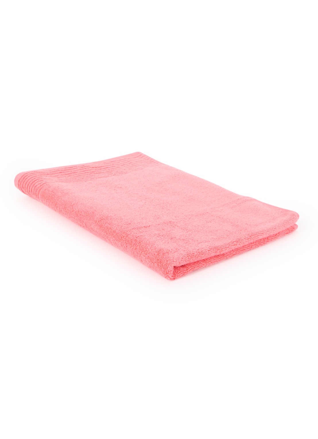 Olivier Desforges Alizee badlaken van katoen 450 gr/m2 - 70 x 140 cm - voorkant 2 koraalroze