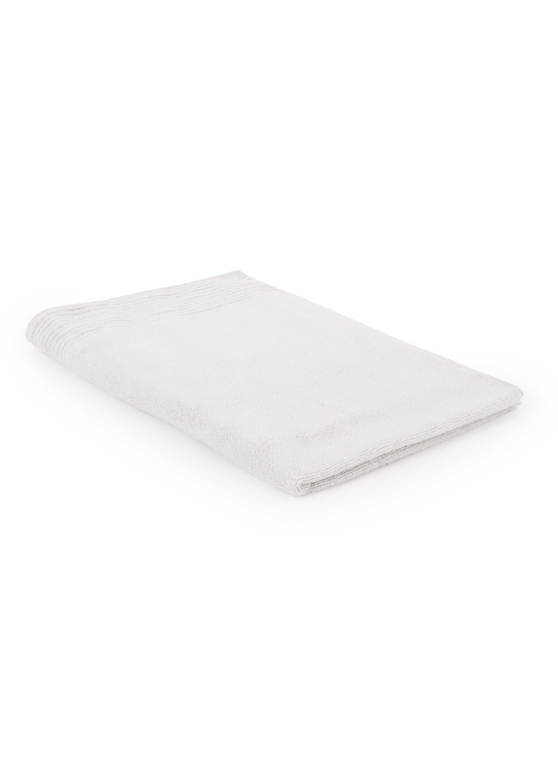 Olivier Desforges Alizee badlaken van katoen 450 gr/m2 - 70 x 140 cm - voorkant lichtgrijs