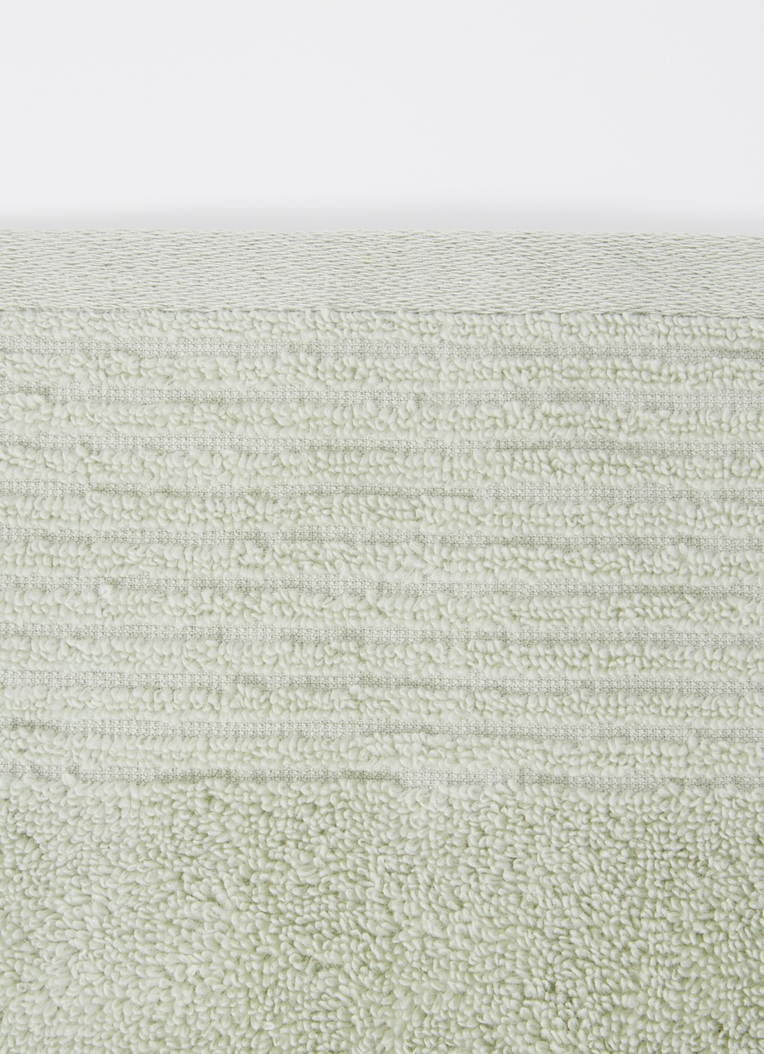 Olivier Desforges Alizee badlaken van katoen 450 gr/m2 - 70 x 140 cm - detail 2 lindegroen