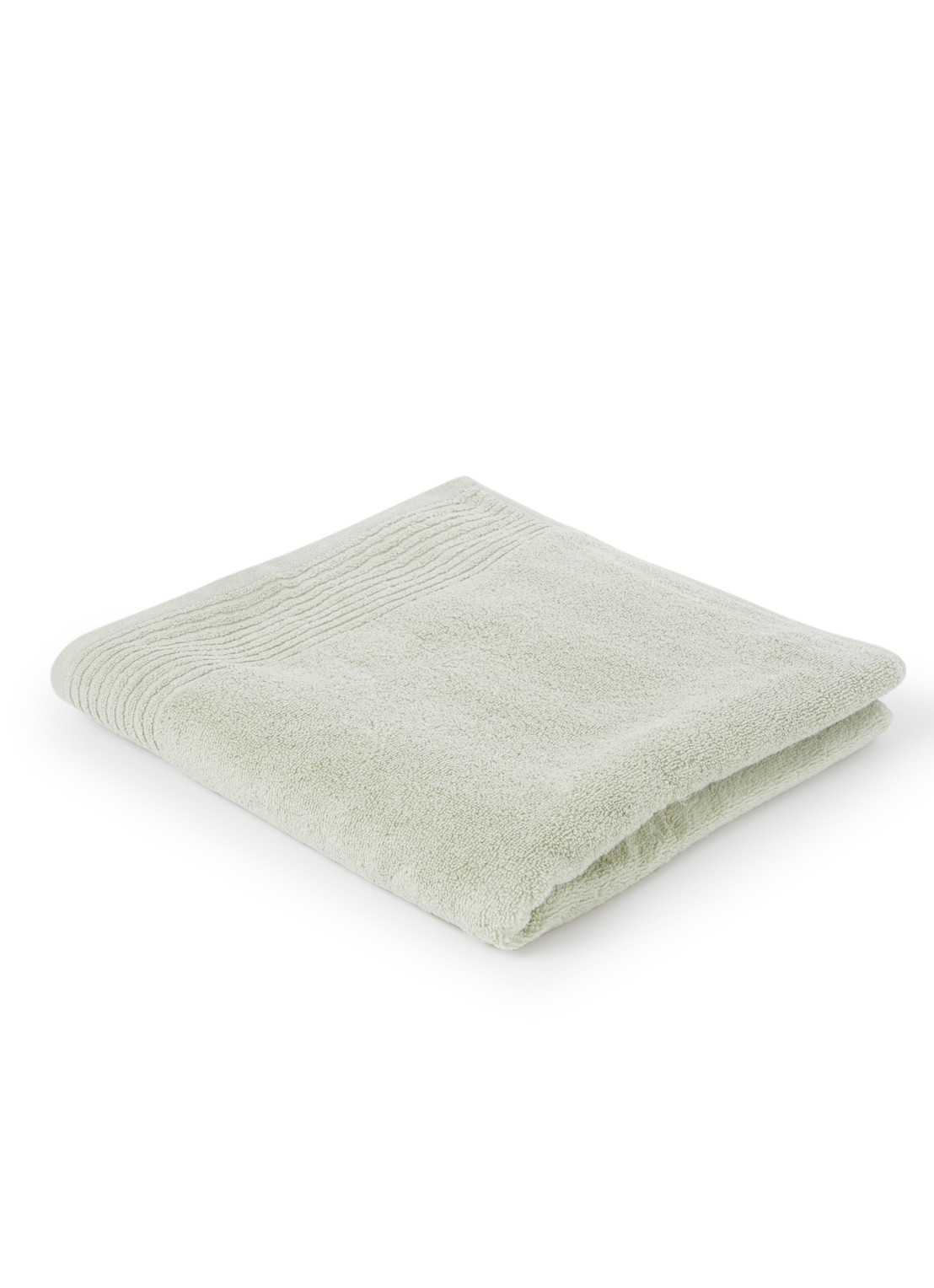 Olivier Desforges Alizee badlaken van katoen 450 gr/m2 - 70 x 140 cm - voorkant lindegroen