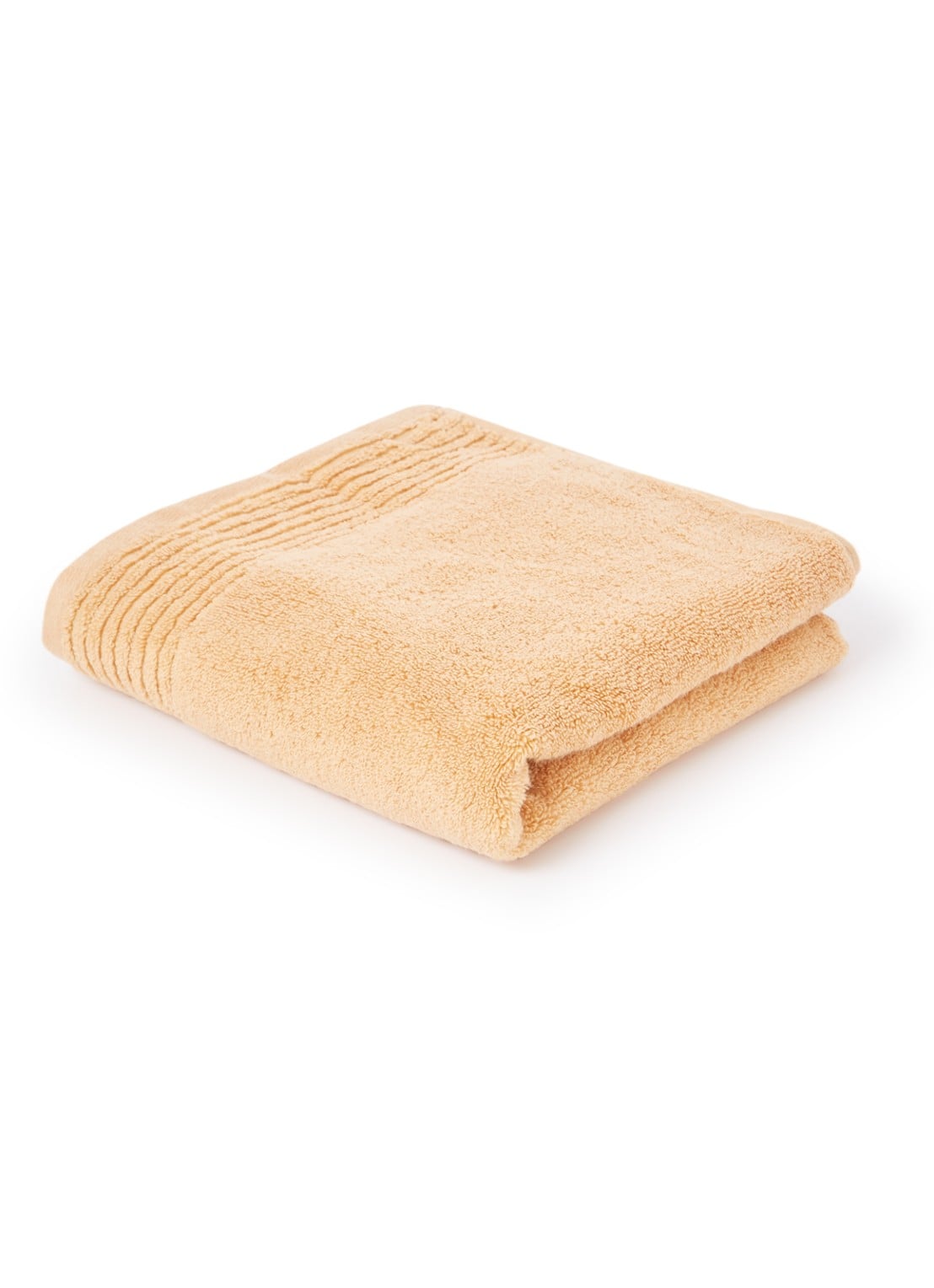 Olivier Desforges Alizee badlaken van katoen 450 gr/m2 - 70 x 140 cm - voorkant 2 abrikoos