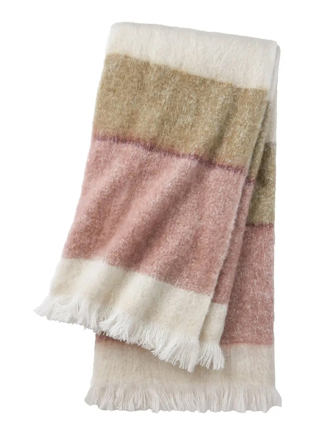Olivier Desforges Baikal plaid 130 x 180 cm - voorkant camel