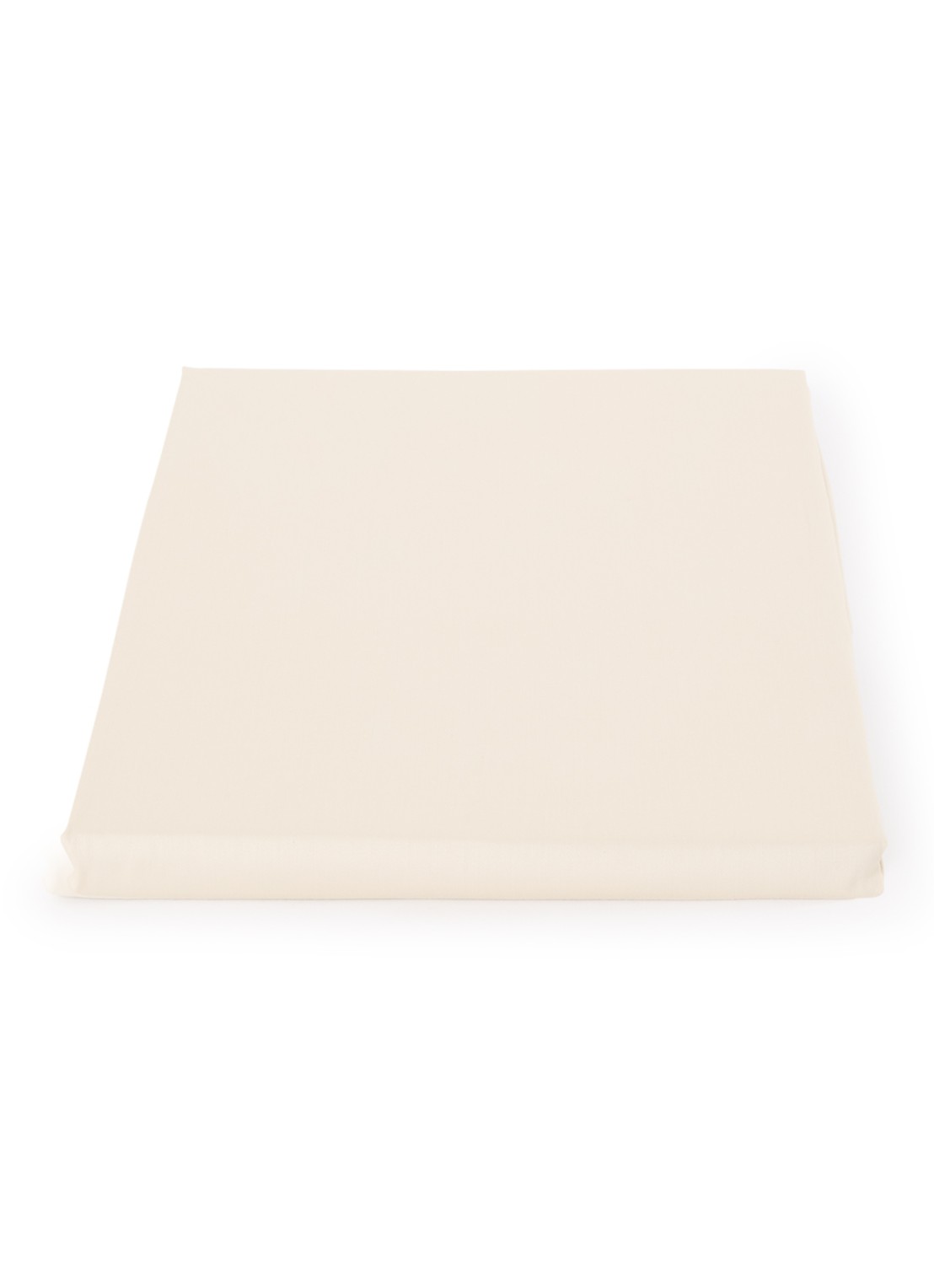 Olivier Desforges Damier hoeslaken van katoensatijn 300TC, hoekhoogte 25 cm - voorkant creme