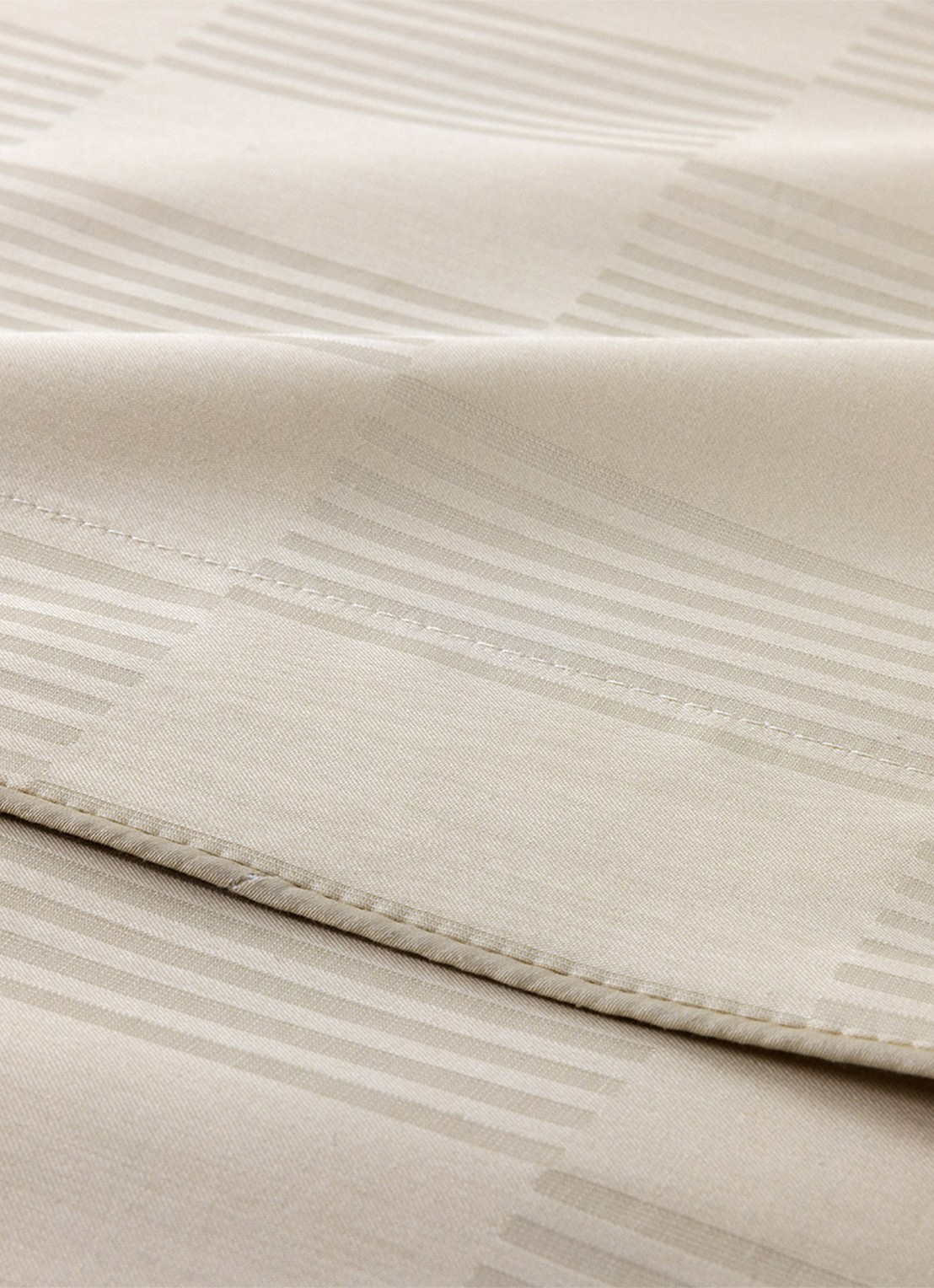 Olivier Desforges Damier laken - voorkant 2 creme