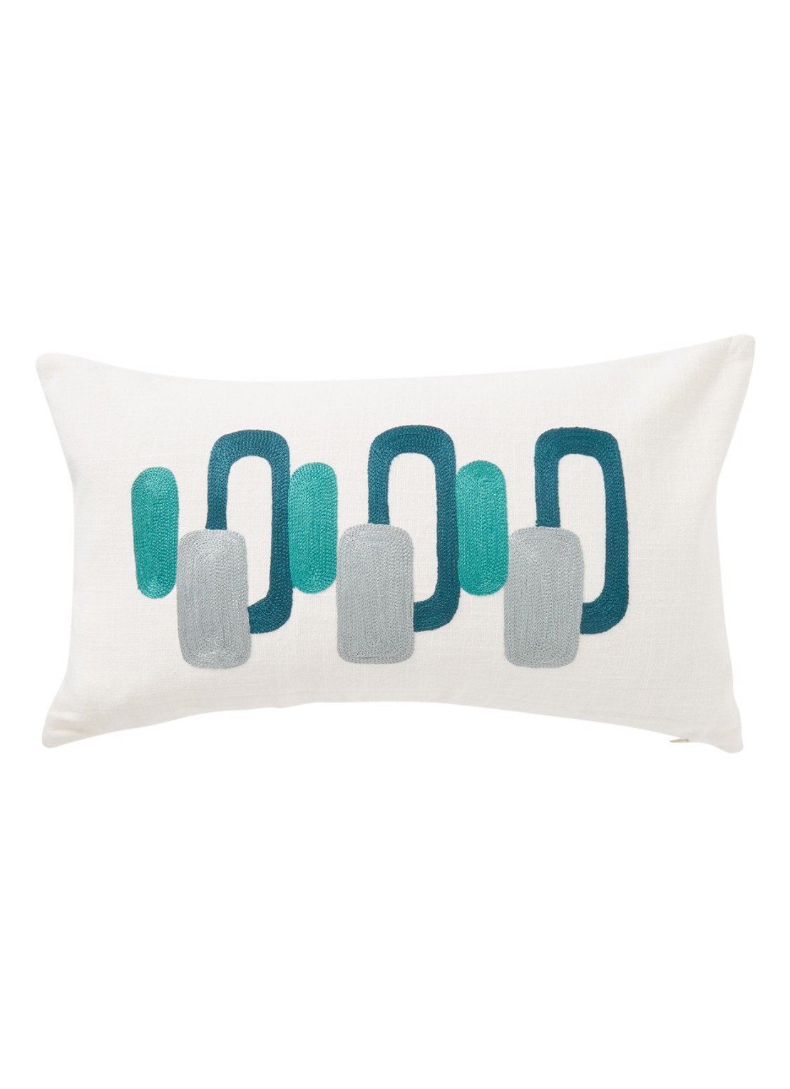 Olivier Desforges Ellipse kussensloop 33 x 57 cm - voorkant groen