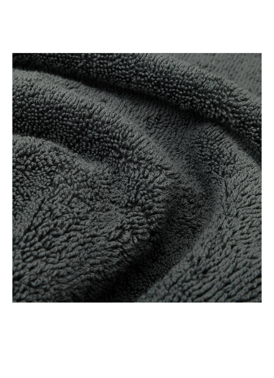 Olivier Desforges Ma Douce badhanddoek 600 gr/m2 - 40 x 60 cm - voorkant 3 donkergrijs