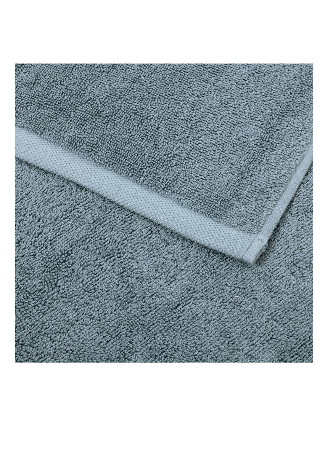 Olivier Desforges Ma Douce badlaken - 600 gr/m2 - 70 x 140 cm - achterkant staalblauw
