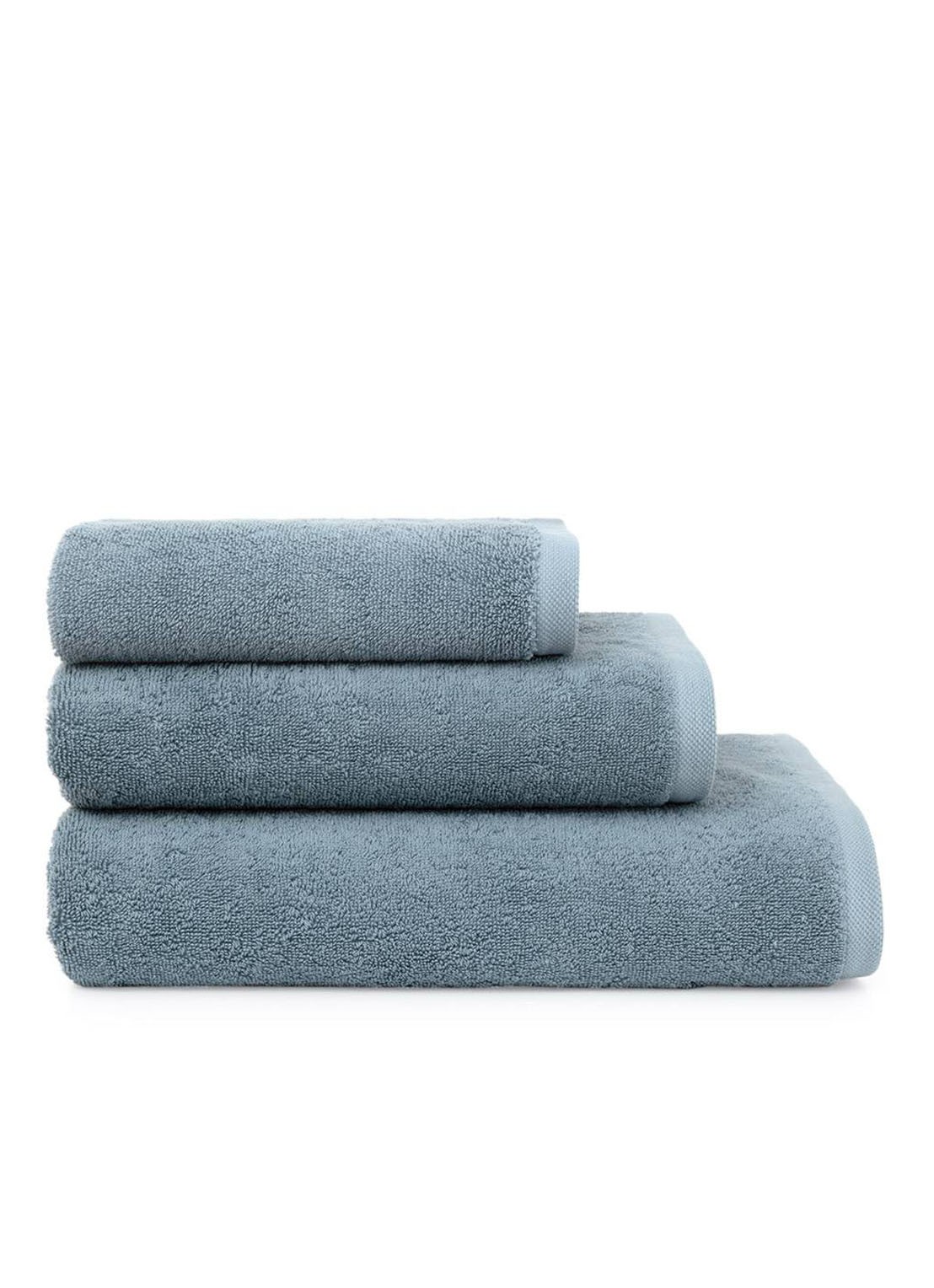 Olivier Desforges Ma Douce badlaken - 600 gr/m2 - 70 x 140 cm - detail 2 staalblauw