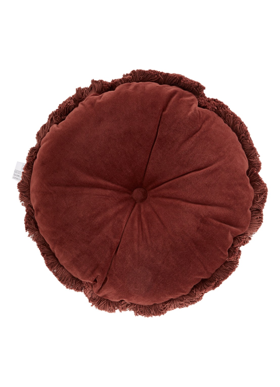 Olivier Desforges Romulus sierkussen Ø45 cm - voorkant 3 bordeauxrood