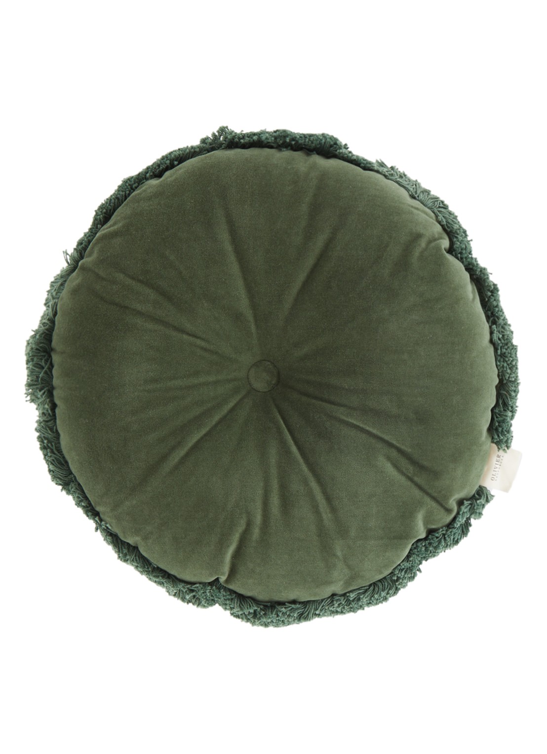 Olivier Desforges Romulus sierkussen Ø45 cm - voorkant 3 groen