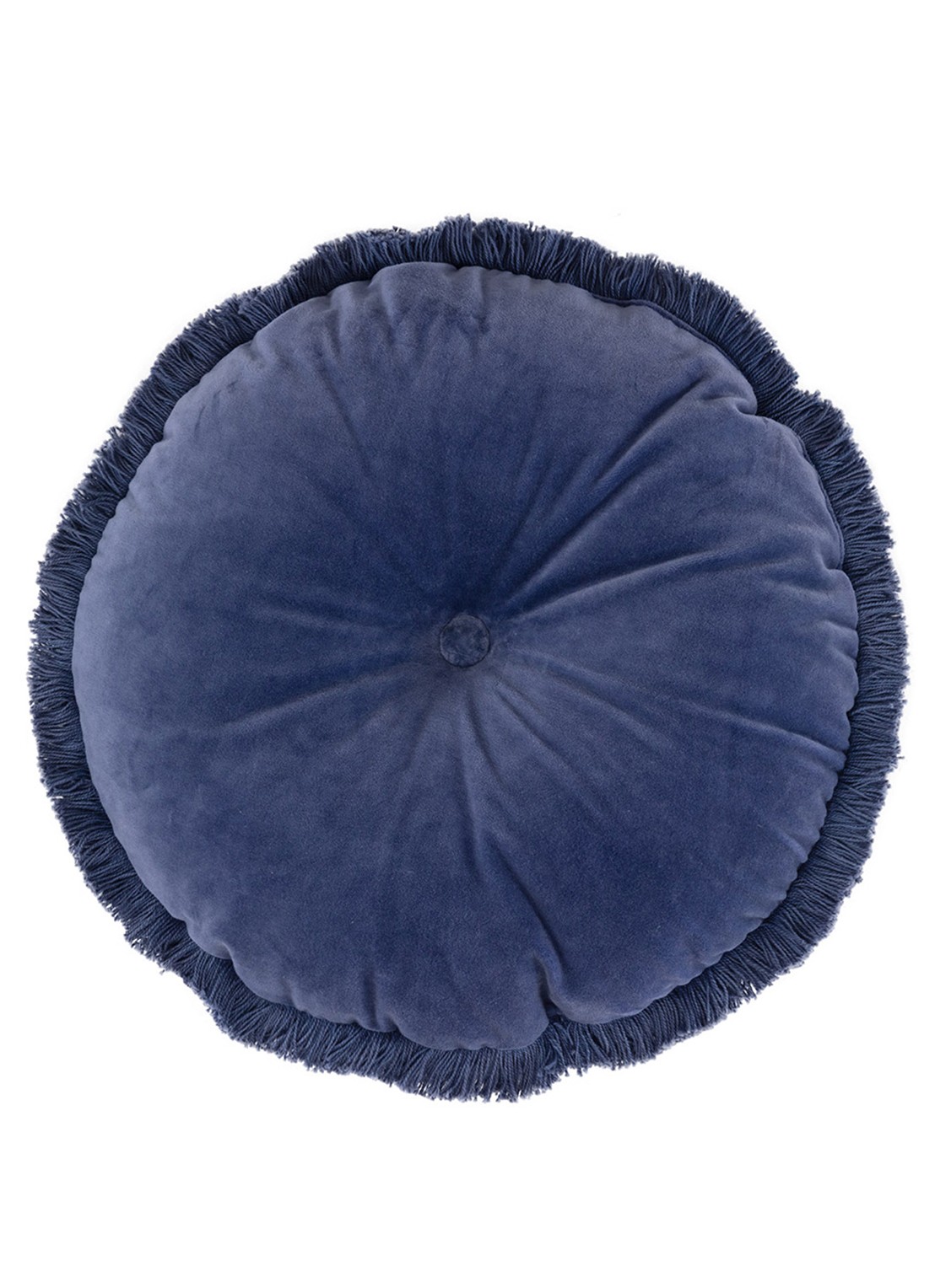 Olivier Desforges Romulus sierkussen Ø45 cm - voorkant 2 donkerblauw