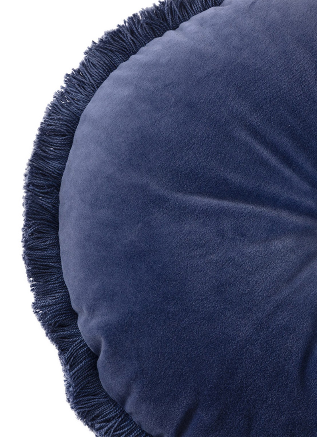 Olivier Desforges Romulus sierkussen Ø45 cm - voorkant 3 donkerblauw
