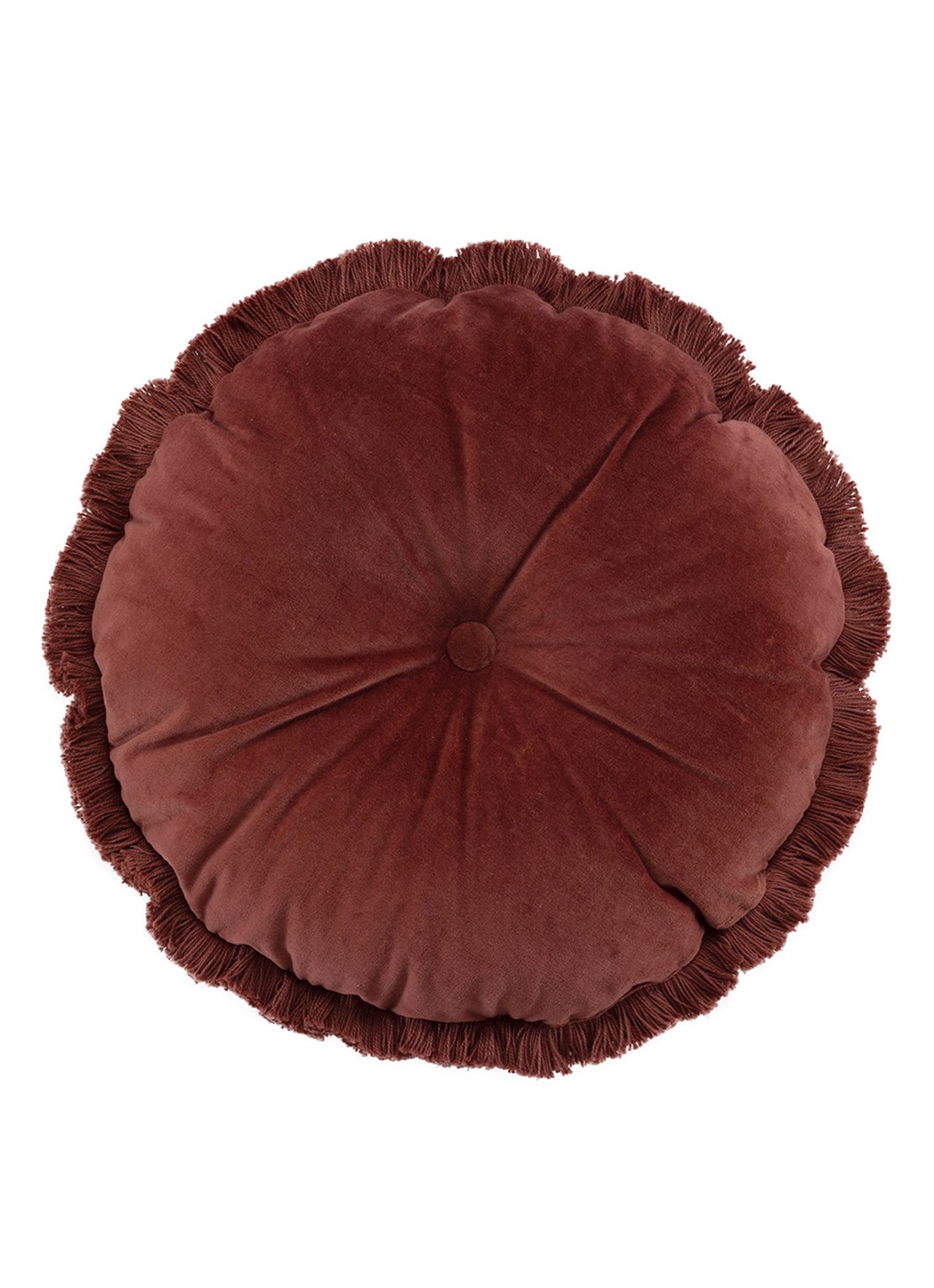 Olivier Desforges Romulus sierkussen Ø45 cm - voorkant bruin