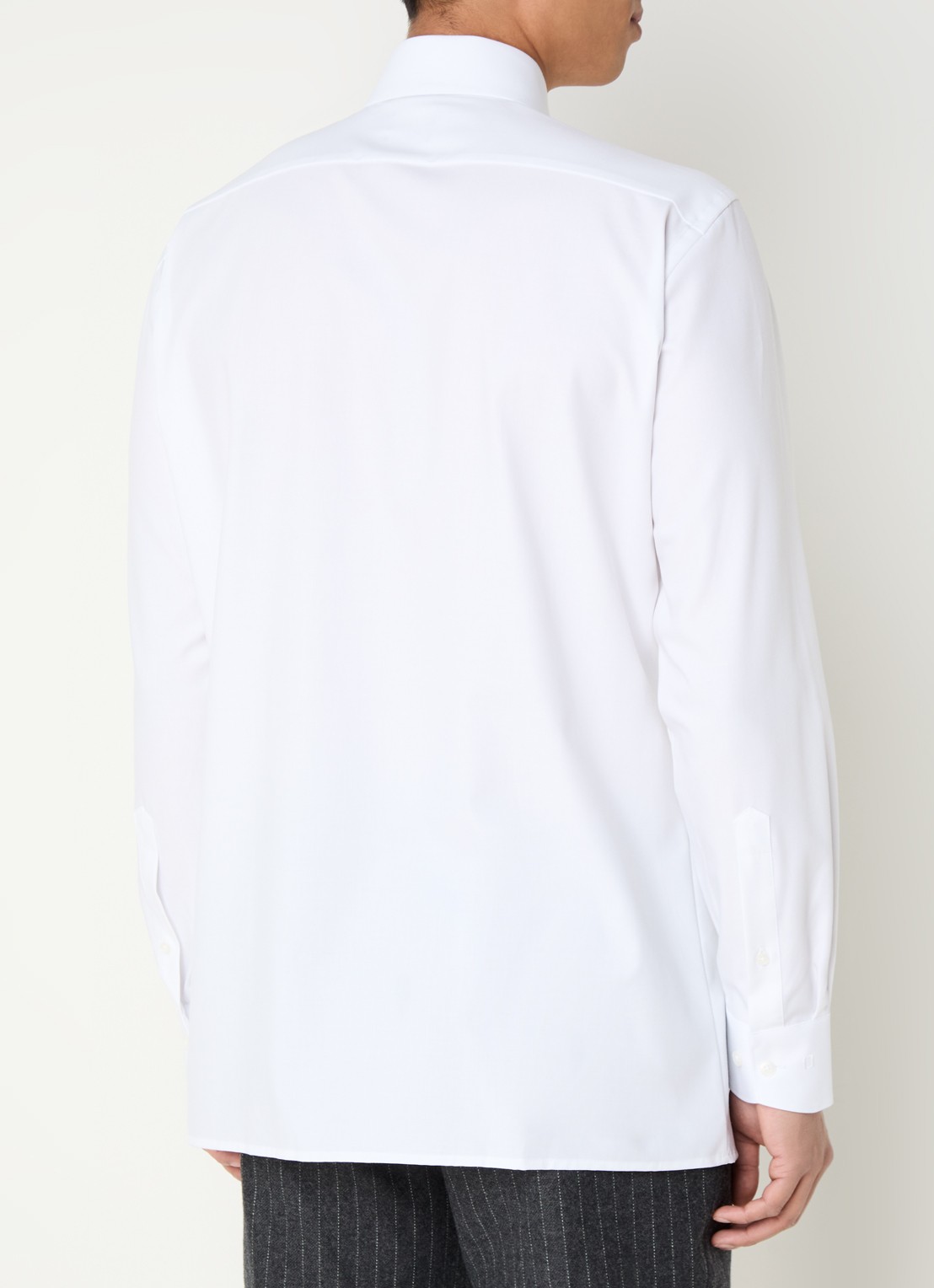 Olymp Luxor modern fit overhemd met stretch - achterkant 3 wit