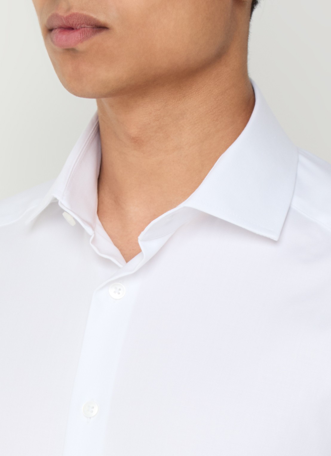 Olymp Luxor modern fit overhemd met stretch - detail 5 wit