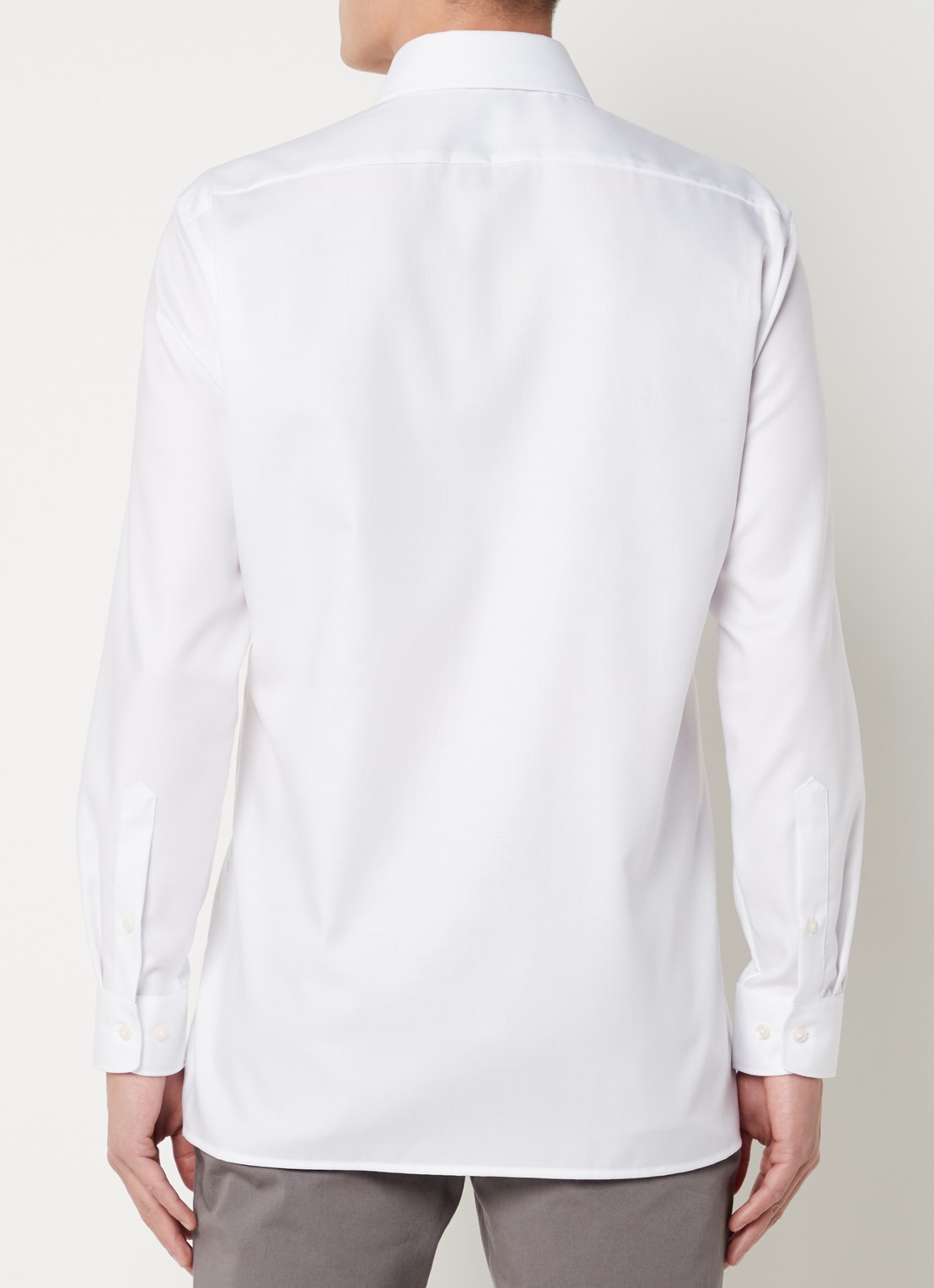Olymp Modern fit overhemd met borstzak - achterkant 3 wit