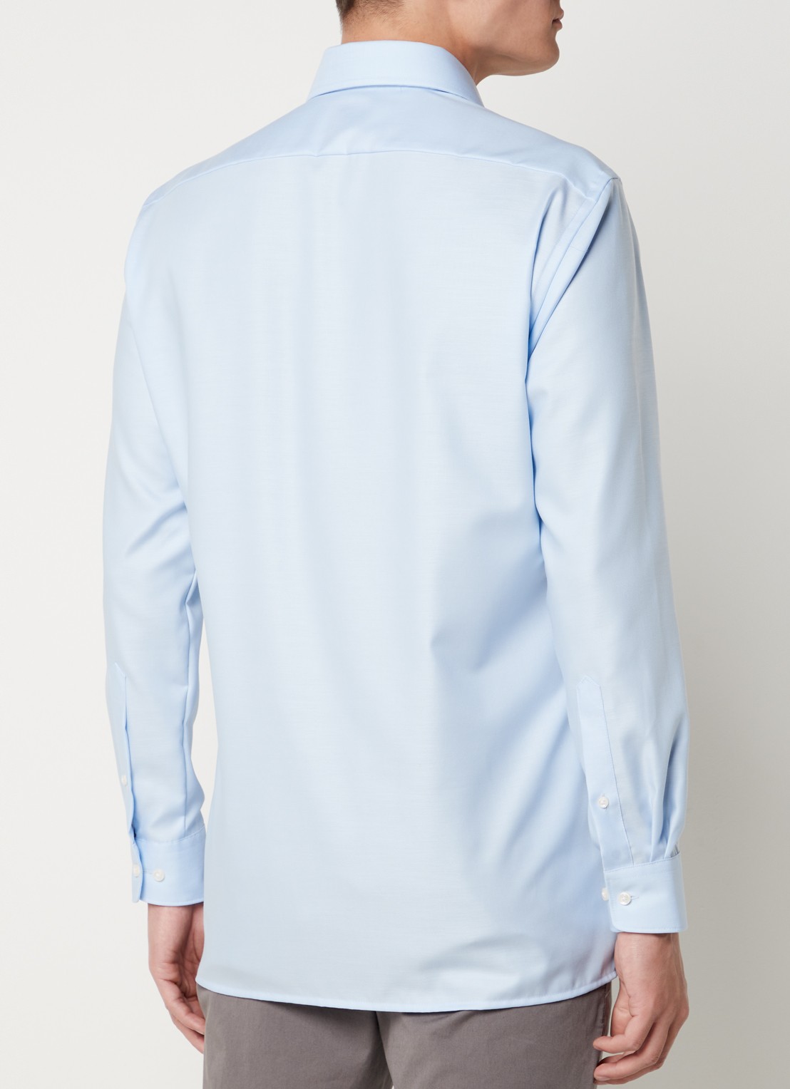Olymp Modern fit overhemd met borstzak - achterkant 3 lichtblauw