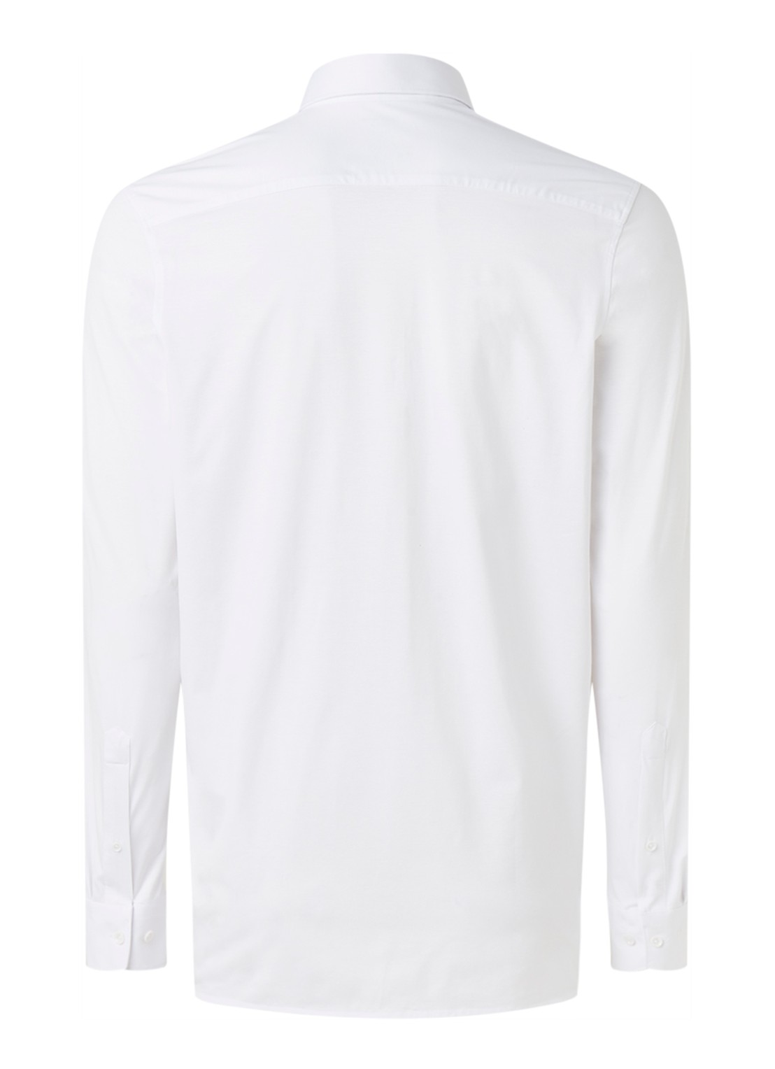 Olymp Regular fit overhemd van jersey - achterkant wit