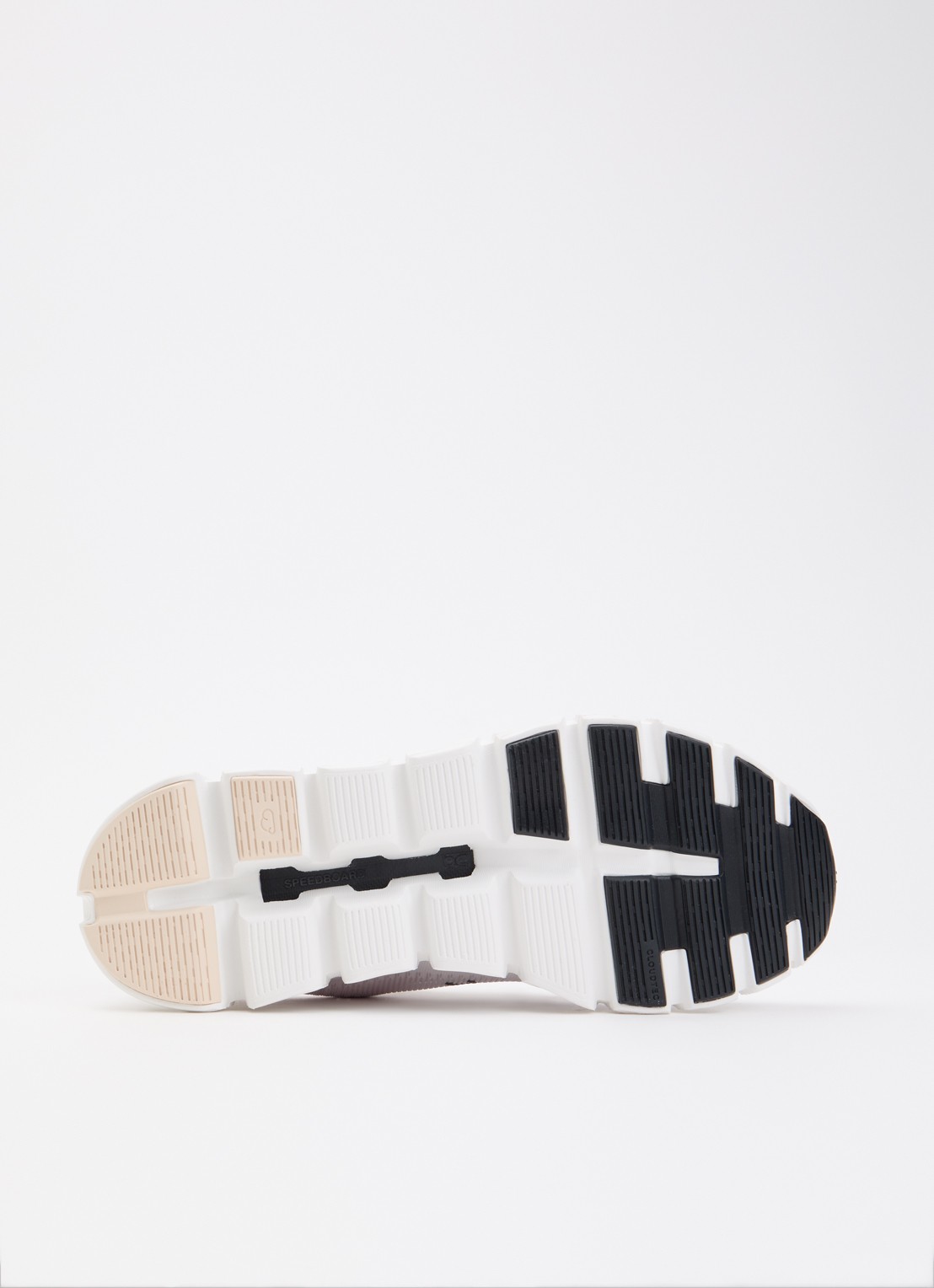 On Cloud 6 Push sportschoen van mesh met logo  - detail 5 zand