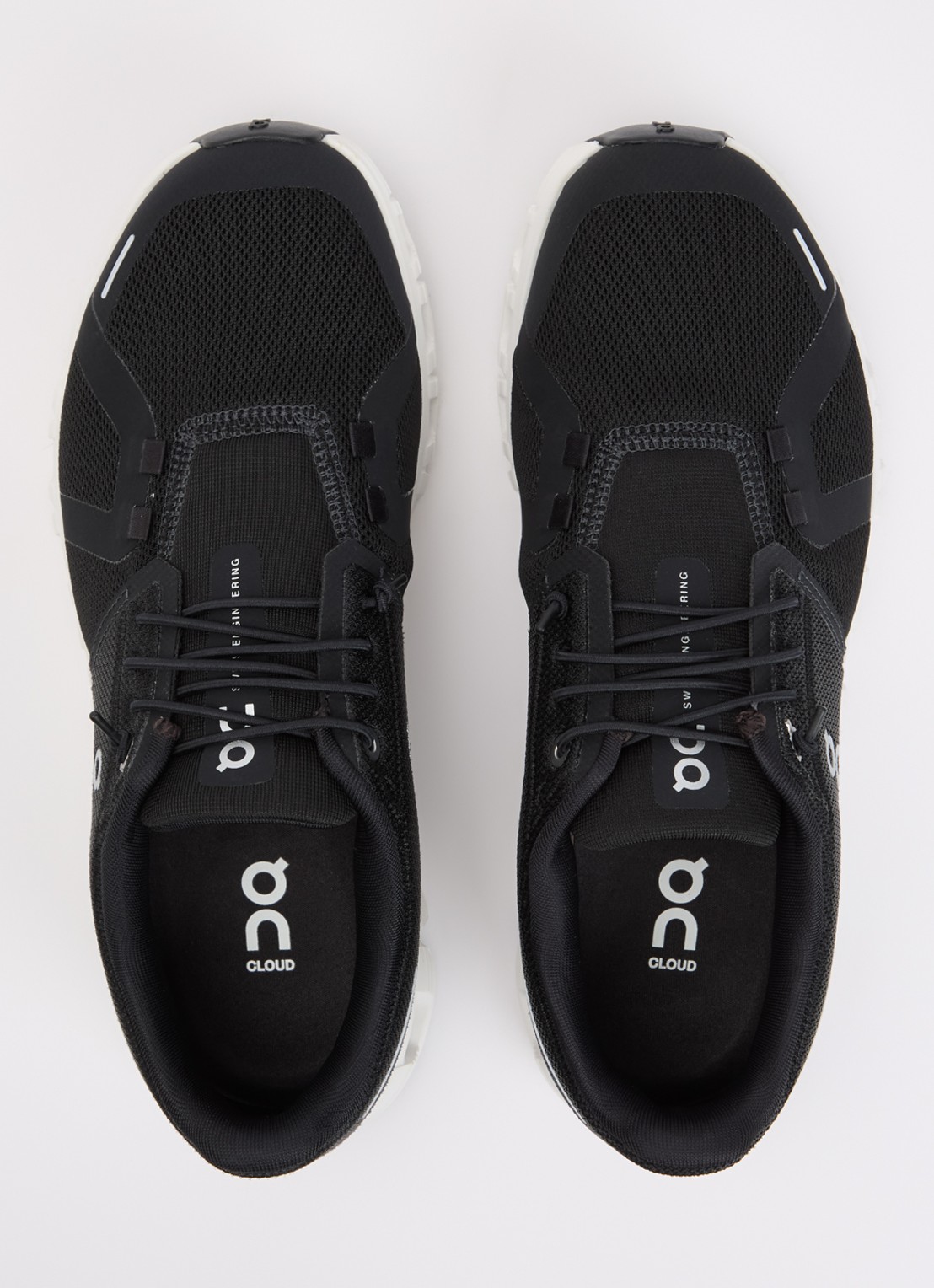 On Cloud 6 sneaker met gebreid bovenwerk - detail 3 zwart