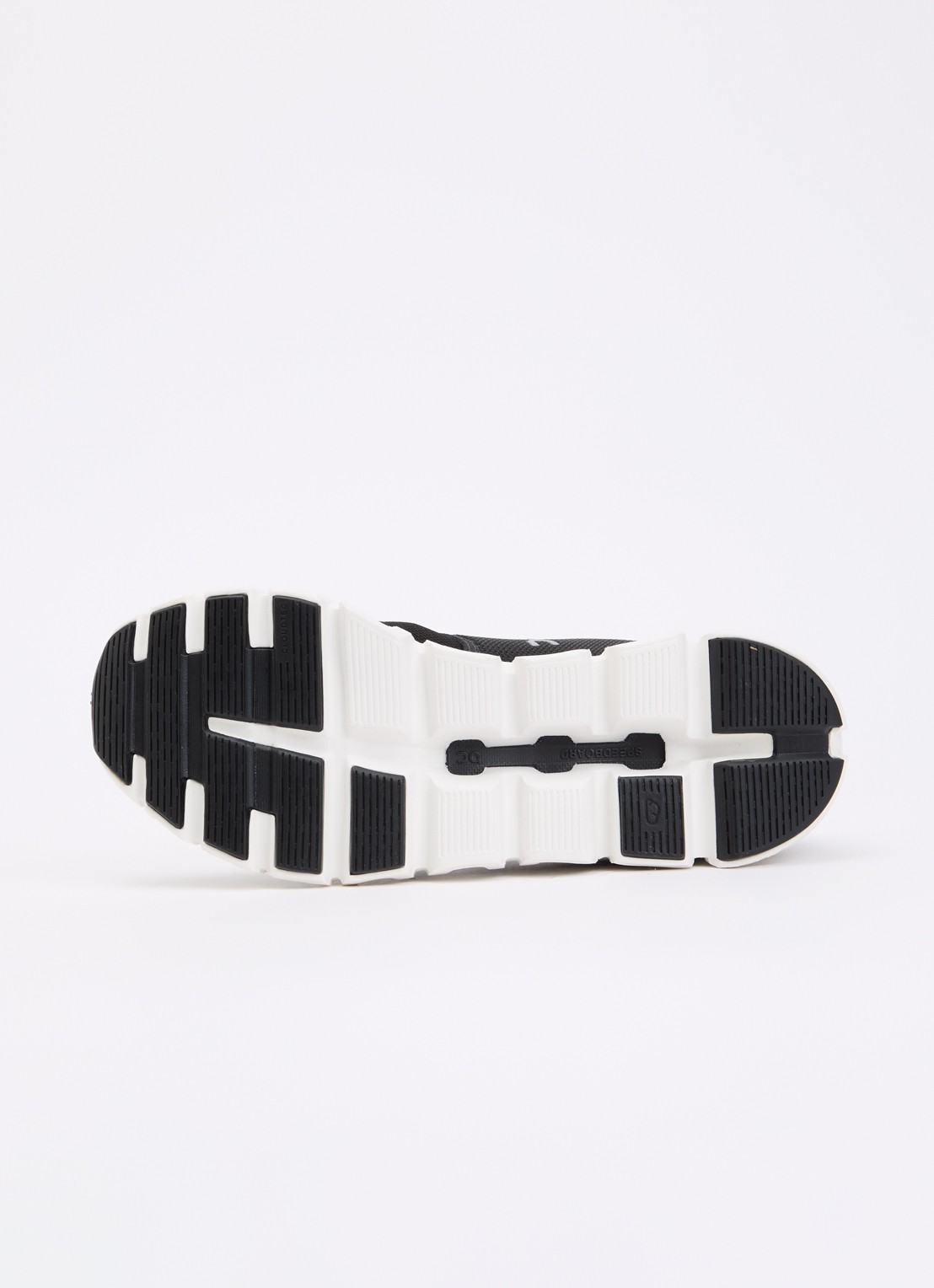 On Cloud 6 sneaker met gebreid bovenwerk - detail 4 zwart