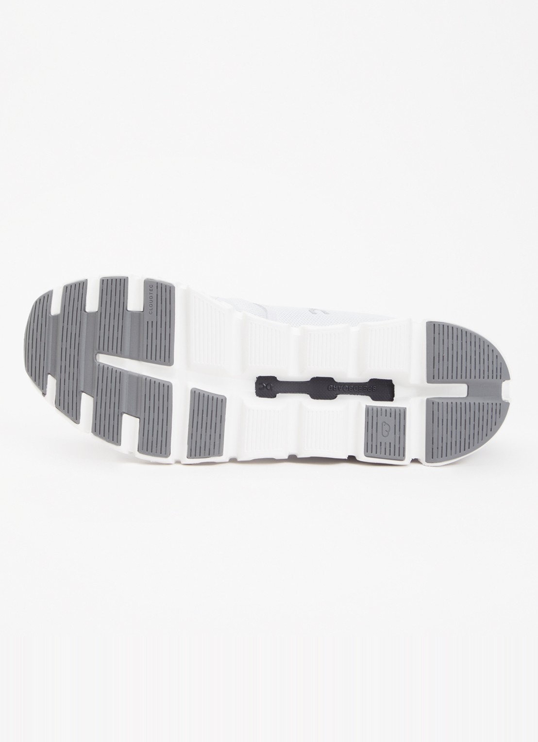 On Cloud 6 sneaker met gebreid bovenwerk - detail 3 wit