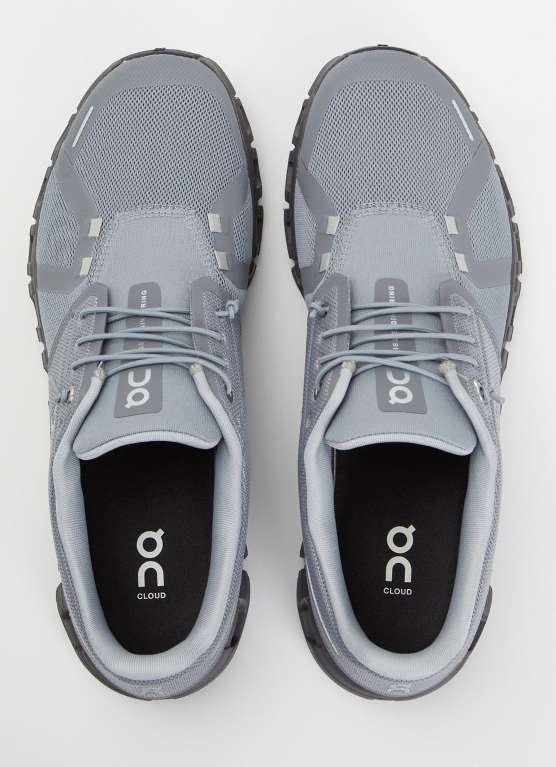 On Cloud 6 sneaker van mesh met logo - detail 4 grijs