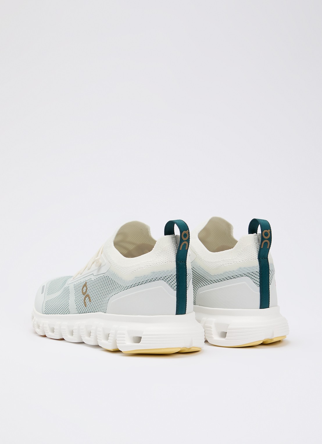 On Cloud 6 Versa sneaker van mesh - achterkant blauwgrijs