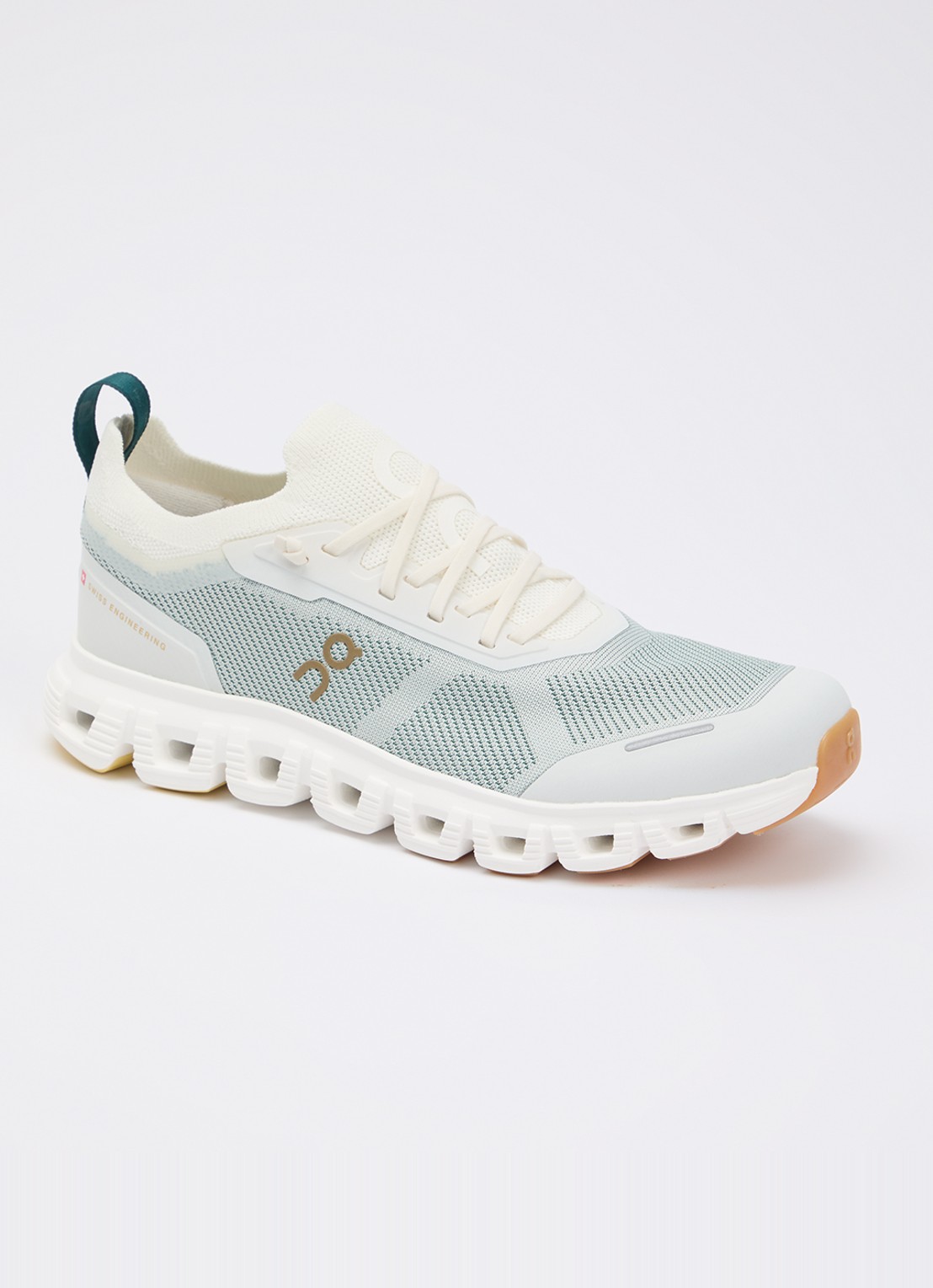 On Cloud 6 Versa sneaker van mesh - voorkant 5 blauwgrijs